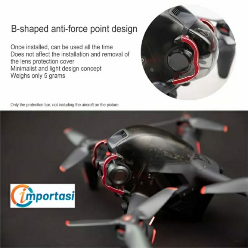 Alumunium Gimbal Bumper Lens Protector DJI FPV Combo Crash Bar Camera Protector