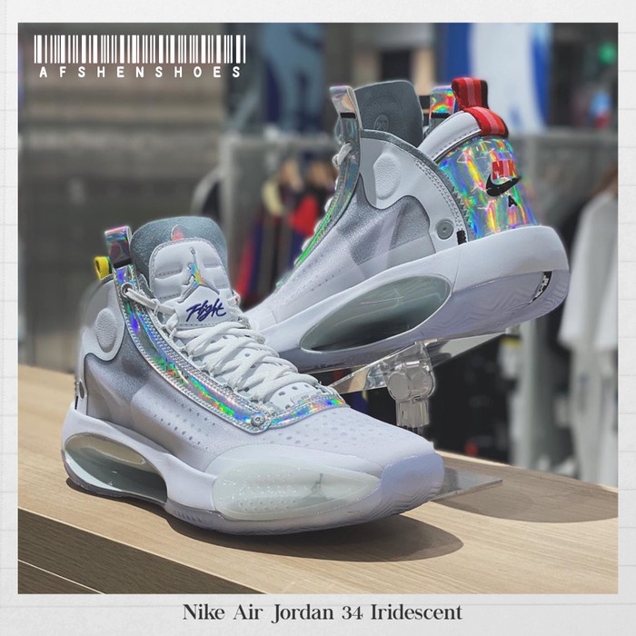 Sepatu Original Nike Air Jordan 34 Iridescent BNIB