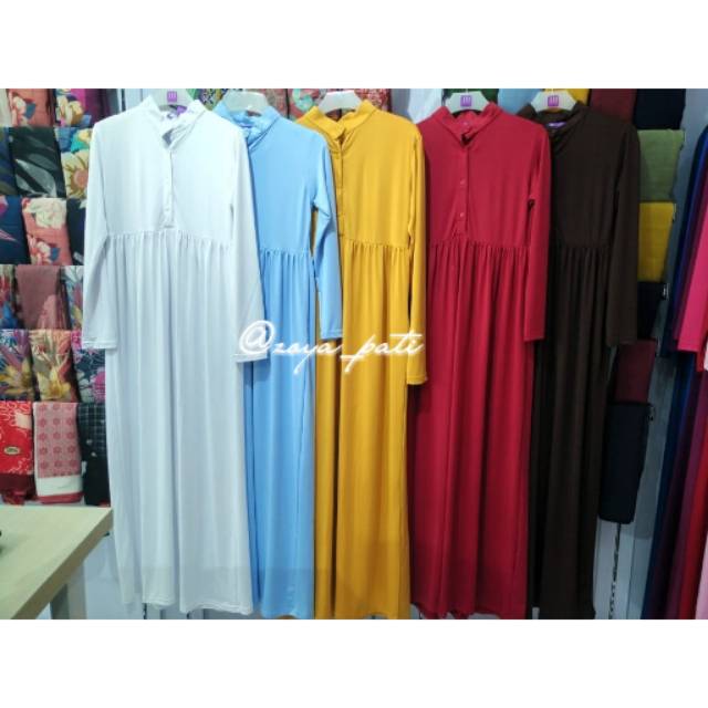 Mezora Gamis Bunda Polos Lycra Dress Adem