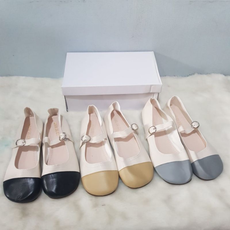 Sepatu Wanita Ballerina 022330 Sepatu Flat Import TT