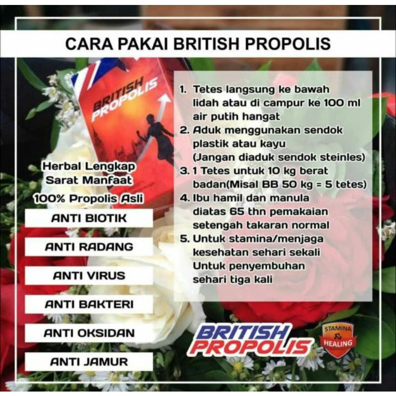 British Propolis - Propolis British Asli Original 100% Untuk Dewasa dan Anak Kids Terlaris