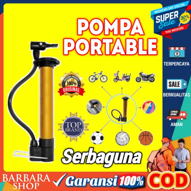 Pompa Angin Ban Sepeda Balon Kasur Angin / Pompa Ban Mini Portable Murah