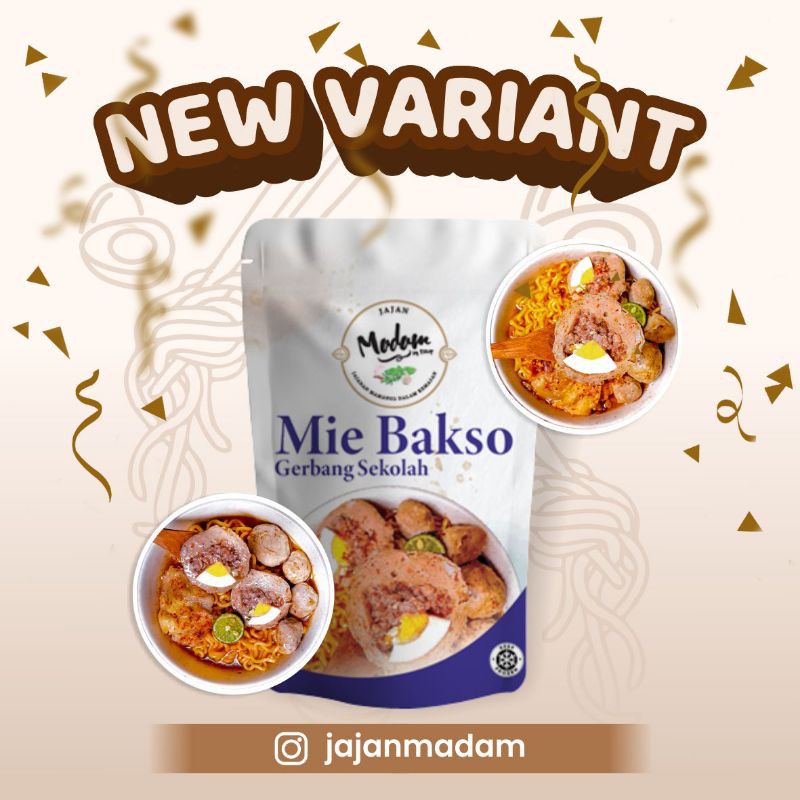 

JAJAN MADAM MIE BAKSO BASO GERBANG SEKOLAH