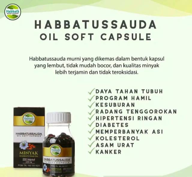 Habbatusauda oil soft capsul promil program hamil Original-3