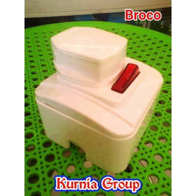 STOP KONTAK AC BROCO GALLEO WHITE SATU SET COLOKAN AIR CONDITIONER RUANGAN OUTBOW DAN INBOUND