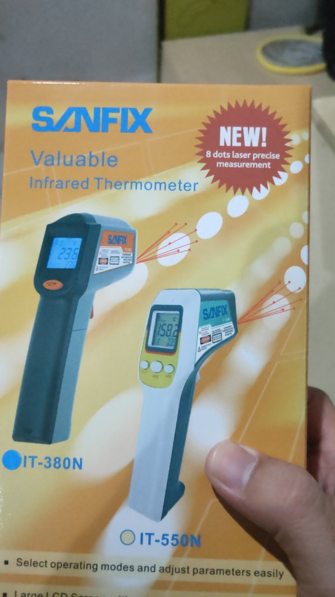 Sanfix It 380n Infrared Thermometer Digital 8titik Max 365 C