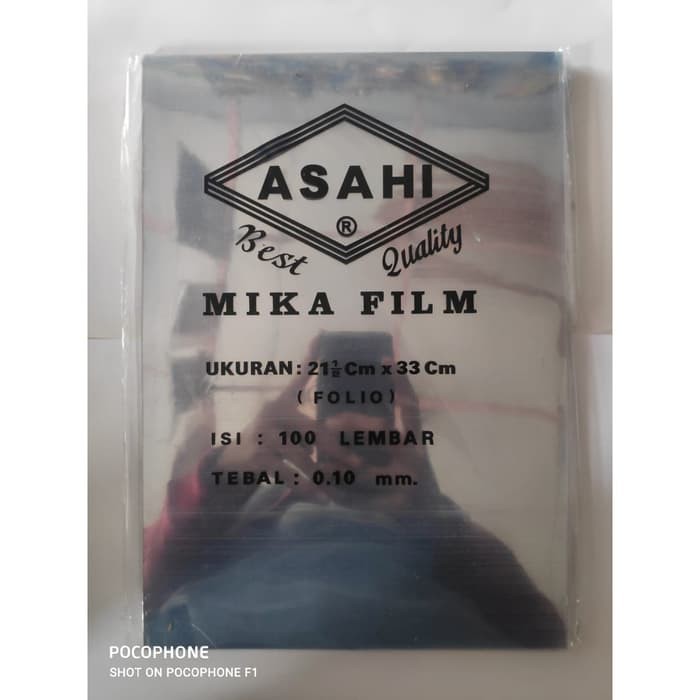 Plastik Cover Mika Mika Film  Jilid Bening  Ukuran Folio 