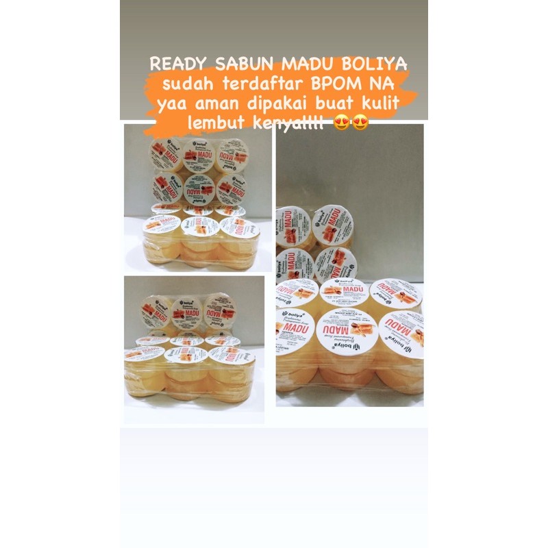 SABUN MADU BOLIYA BRIGHTENING TRANSPARANT SUDAH TERDAFTAR BPOM NA ( Hrga per pack 1pack isi 12pcs)
