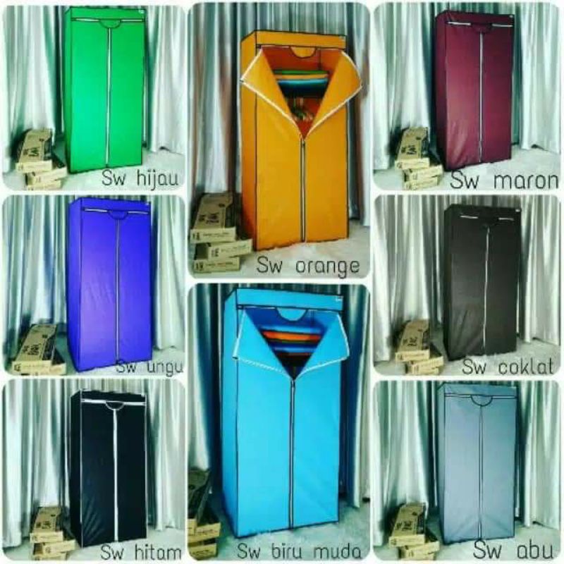 Lemari pakaian single NINE BOX / Lemari pakaian portable