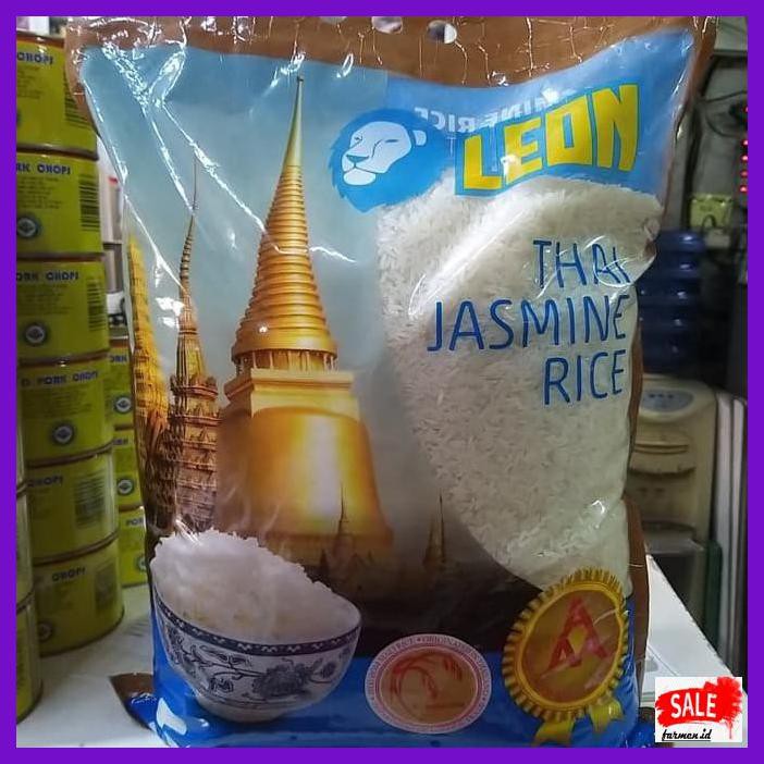 

Rasbeputih- Beras Thailand / Thai Jasmine Rice / Leon (5Kg) -Aslii.