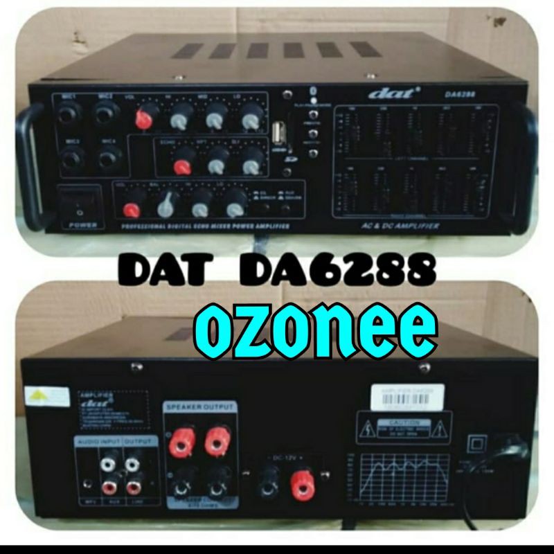AMPLIFIER DAT DA-6288 AMPLI KARAOKE DAT DA 6288 ORIGINAL