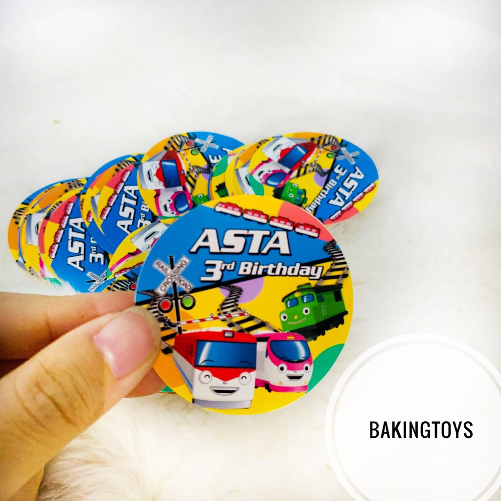 

Titipo Bus Sticker Birthday Souvenir Tempelan Ulang Tahun Hampers