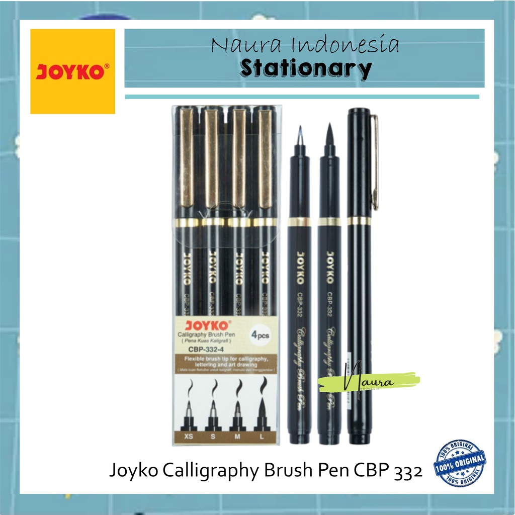 

JOYKO CALLIGRAPHY BRUSH PEN CBP-332-4 | PENA KUAS KALIGRAFI CBP-332-4