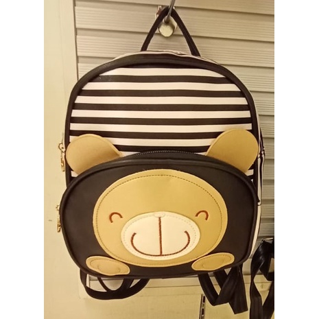 TAS RANSEL ANAK MOTIF BERUANG MERK PINK KISS BY ELIZABETH