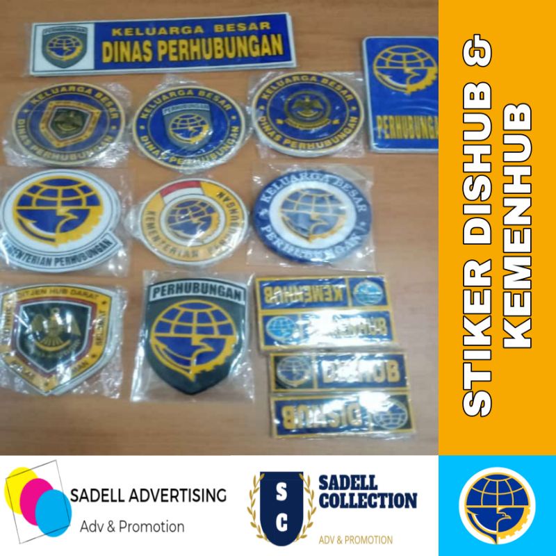 Stiker Dishub Dan Kemenhub Motor Mobil 5 Pcs