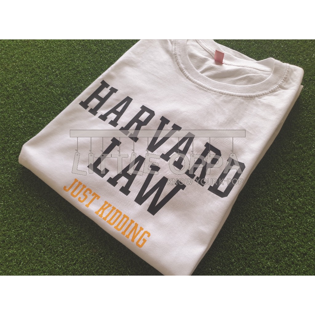 MURAH!!! KAOS T-SHIRT IDOL FASHION SUNNY DAHYE HARVARD LAW JUST KIDDING BAHAN KAOS COMBED 30S