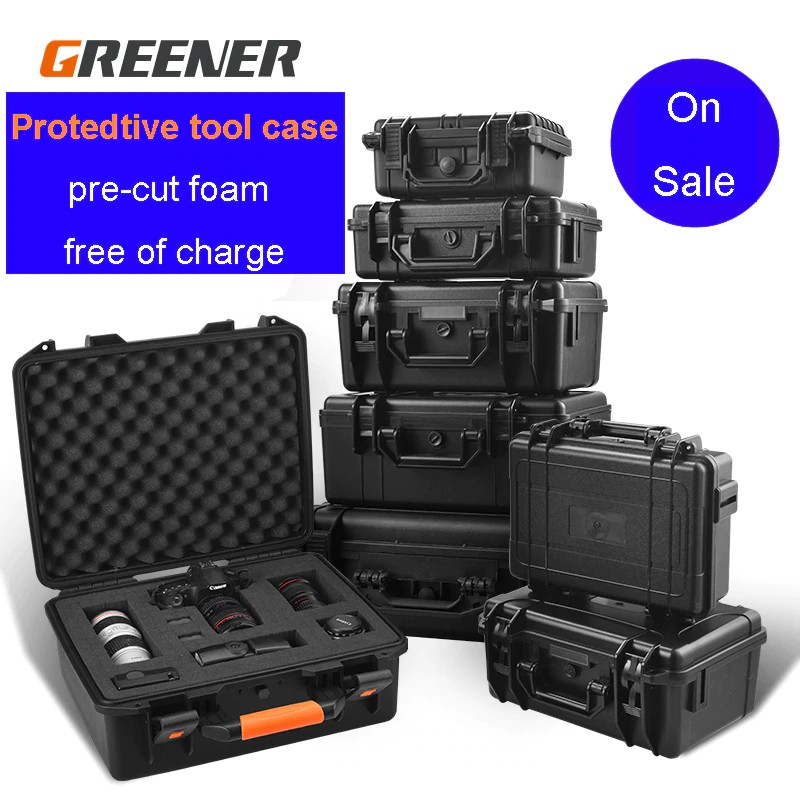 Outdoor Protective Safety Case Shockproof Waterproof Boxes Plastic Tool Box Dry Box Safety