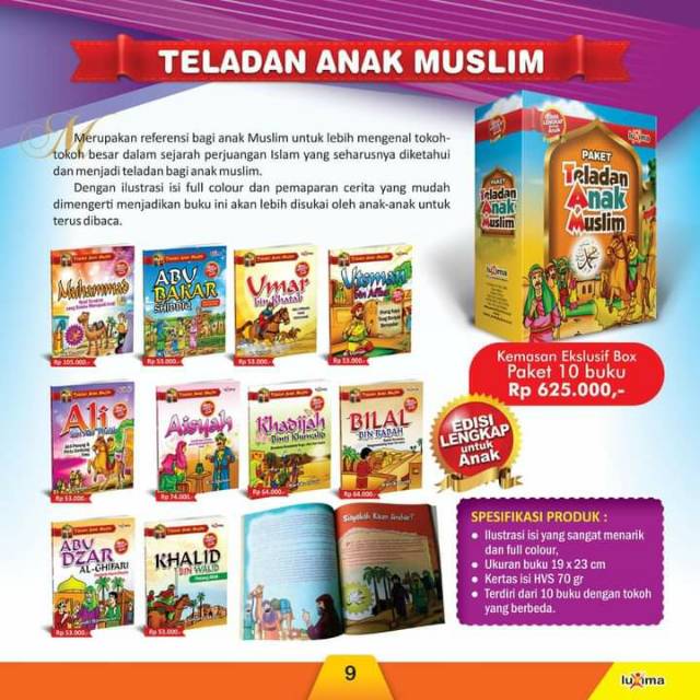 Buku Anak (10Buku) - Paket Teladan Anak Muslim