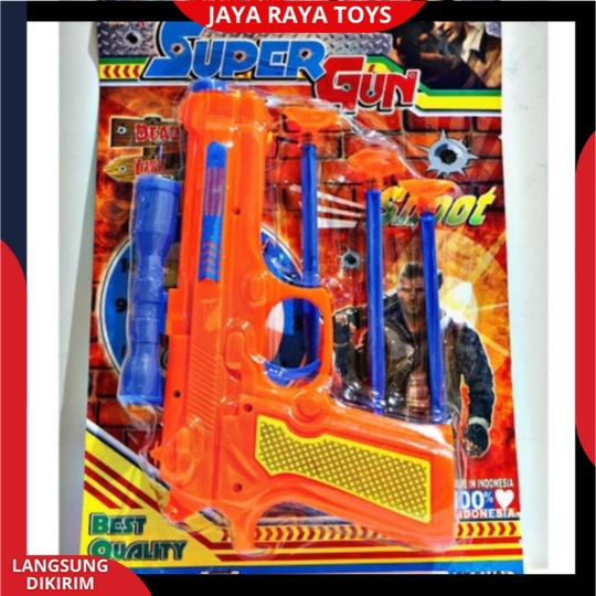 ( BISA COD ) PROMO Mainan Anak Laki Laki Tembakan Pistol Ketapel Super Gun Set Edukasi Anak