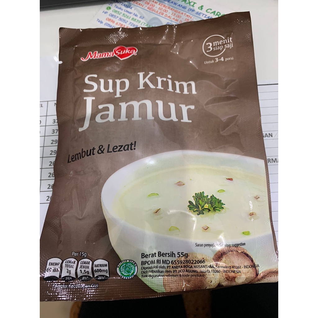 

Mamasuka Sup Krim Jamur 55 G