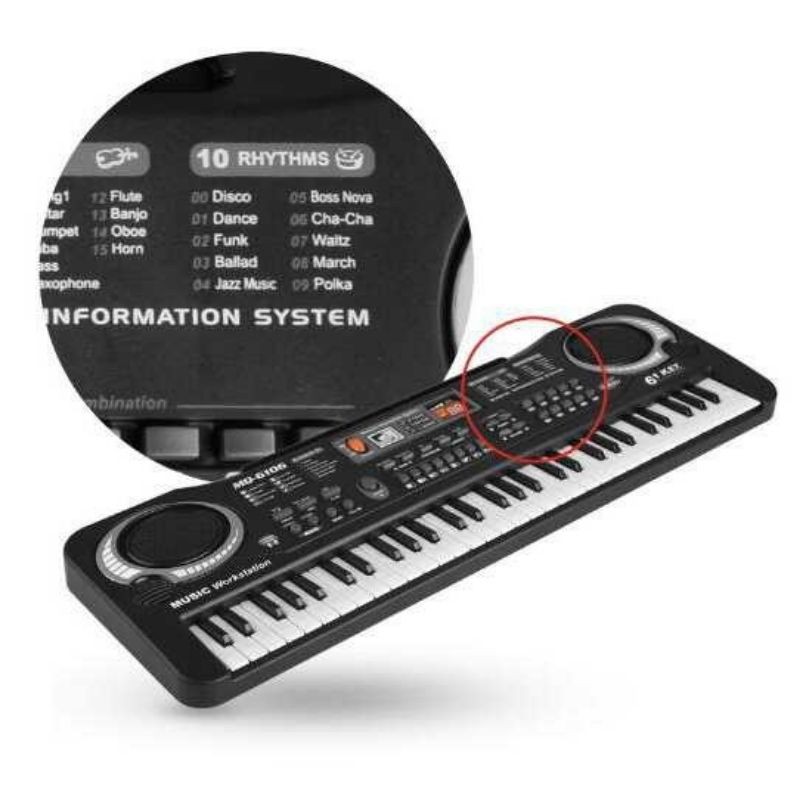 TERMURAH Digital Electronic Keyboard 61 Keys Piano Anak / Pemula