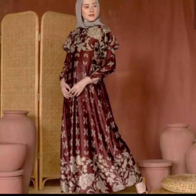 Rinjani dress maroon by Wearing klamby