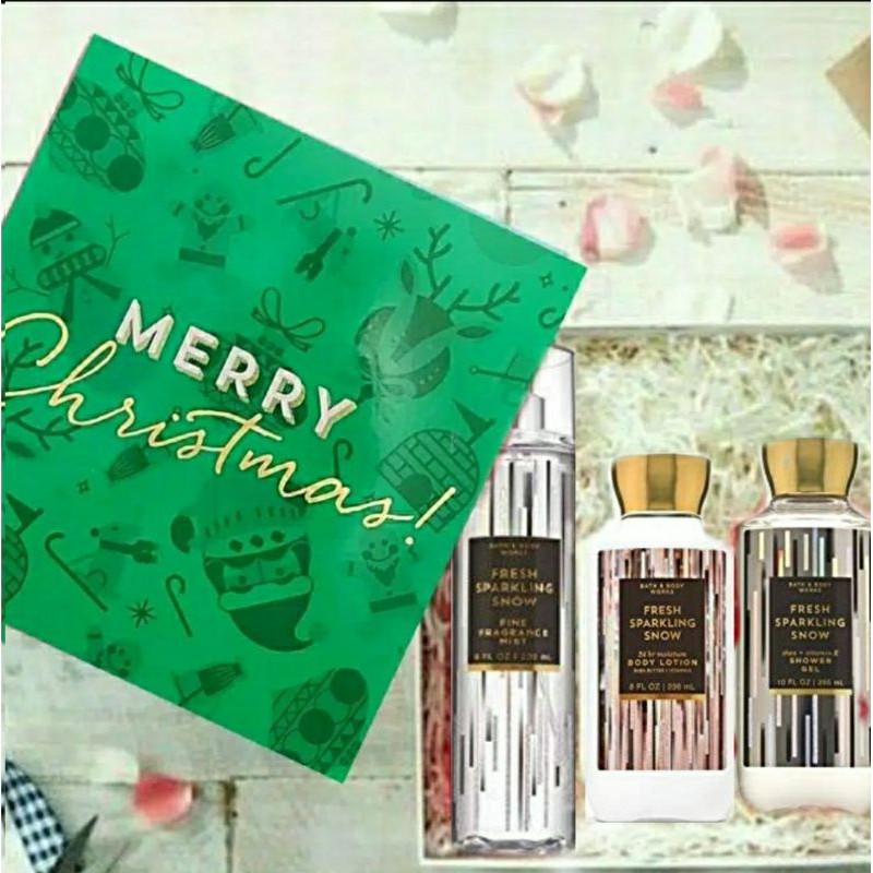 IED HAMPERS LEBARAN BIRTHDAY GIFT SET❤BATH &amp; BODYWORKS BBW 3IN1 IN BOX OR POUCH