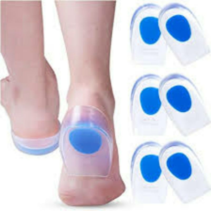 Insole Sepatu Insular Alas Kaki Sol Sepatu Soft Silicone Gel Half Heel Man - J123