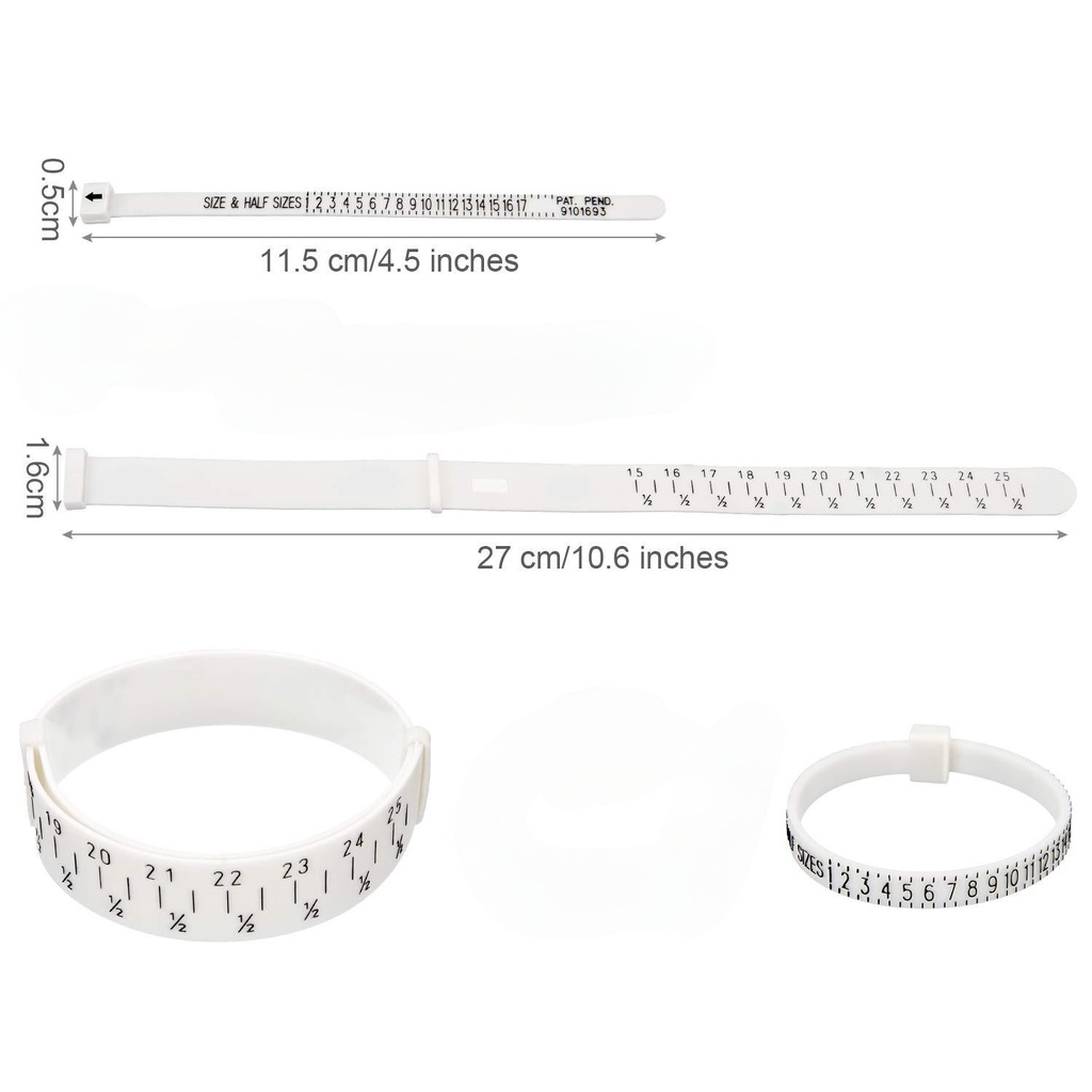 [Bayar Di Tempat] Alat Pengukur Jari Cincin Dan Gelang Tangan Ring Sizer Jewelry