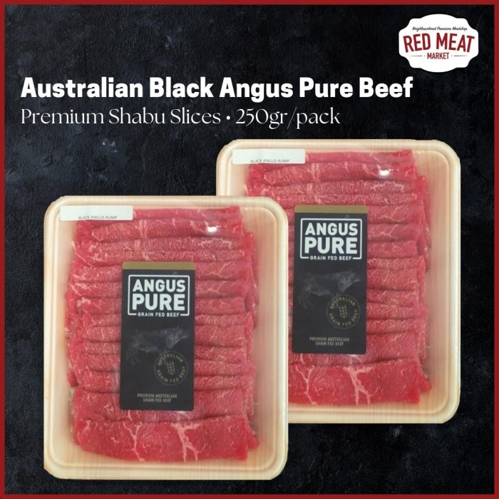Premium AUS Beef / Angus Beef Shabu Slice @250gr/pack - ANGUS PURE BRAND