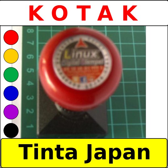 

Stempel Otomatis Warna KOTAK Tinta Waterproof Flash Stamp Stampel