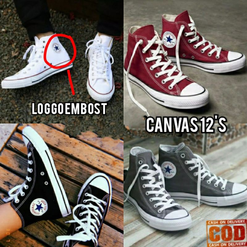 SEPATU CONVERSE HIGH + BOX / SEPATU SENIKERS TINGGI/SEPATU PRIA DAN WANITA