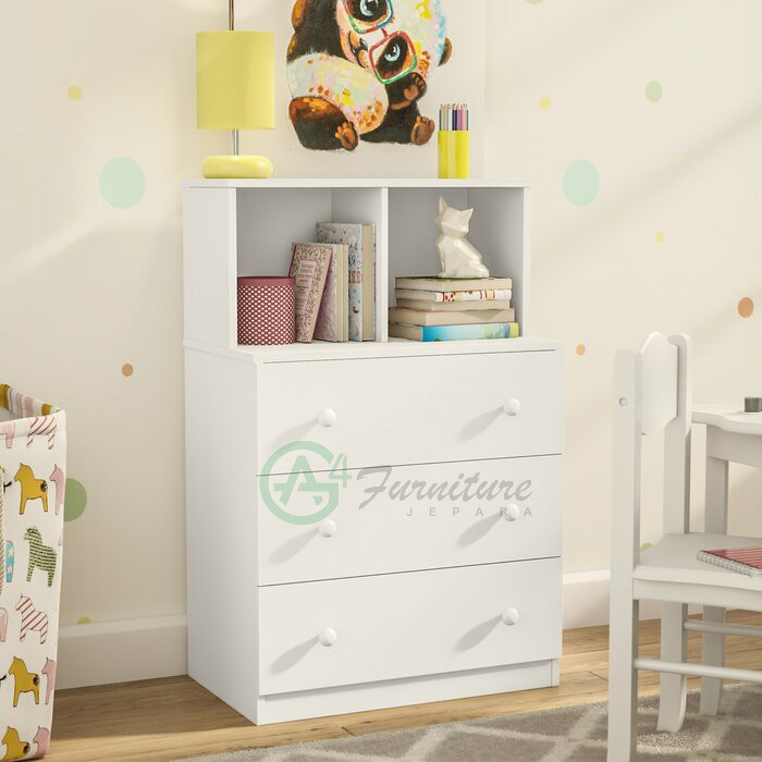 Lemari Baju Bayi Minimalis Audra - Kayu Jati