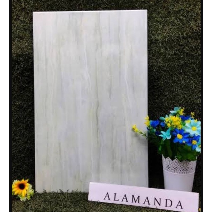 keramik 25x40 dinding glossy mengkilap kamar mandi uno alamanda green hijau