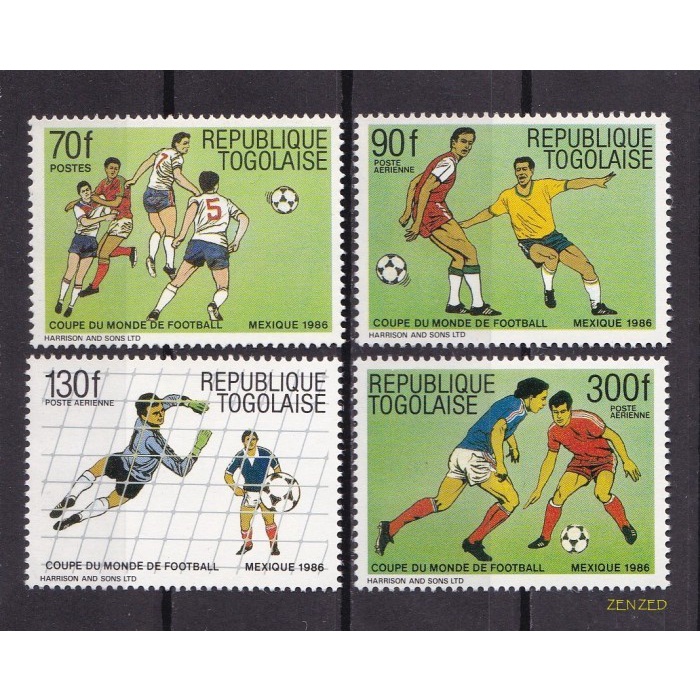 

0585 Perangko Togo 1986 Football World Cup - Mexico 4v Mnh
