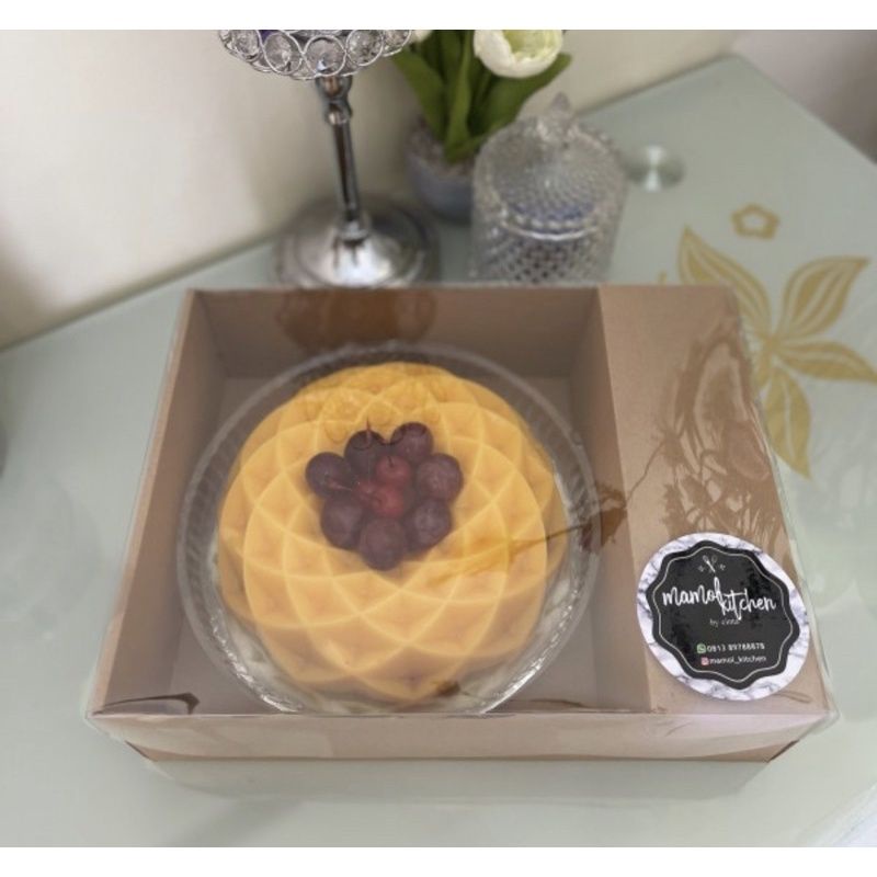 Dus Kraft Puding Sekat Fla isi 5pcs / Dus Kraft Sekat Mika Puding Fla / Dus Sekat Puding dan Botol Fla