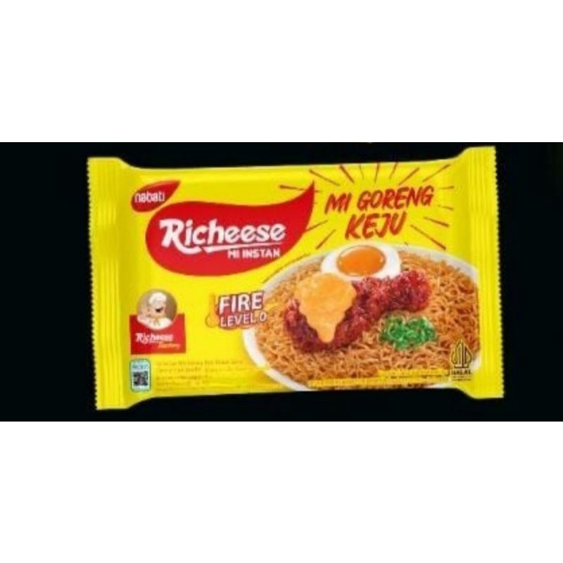 

Richeese mie goreng keju Fire level 0