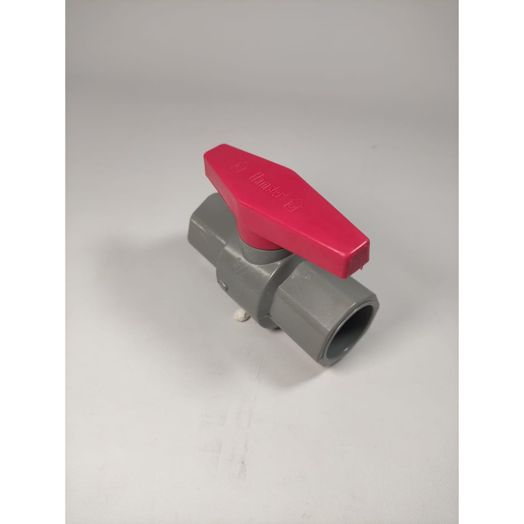 BALL VALVE PVC HAMSTER / PVC SOCK STOPKERAN / PENYETOP ALIRAN AIR / BALL VALVE PVC 1/2 DAN 3/4 INCH / PENYETOP ALIRAN AIR / PENYAMBUNG PERALLON / BALL VALVE STOP KERAN