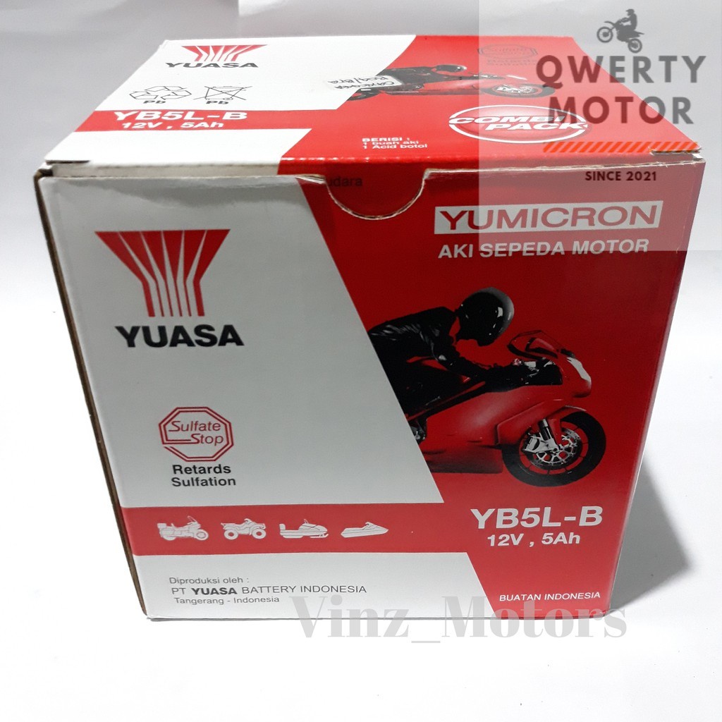 AKI BASAH YUASA YAMAHA JUPITER MX 135 OLD  / Z - MIO SPORTY - SUPRA X LAMA - VEGA ZR - SMASH YB5LB