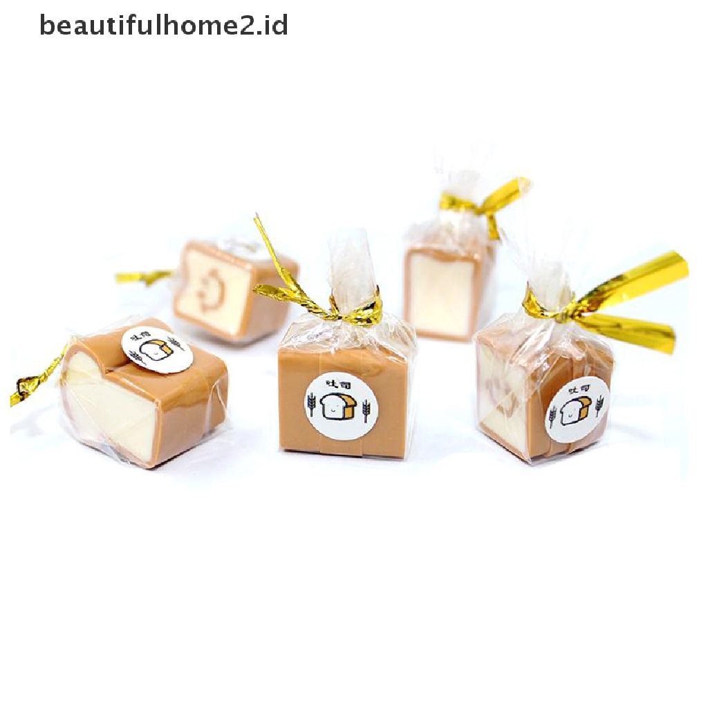 (Beautifulhome2.Id) 4pcs / Set Mainan Miniatur Roti Panggang Skala 1: 12 Untuk Aksesoris Dapur Rumah Boneka