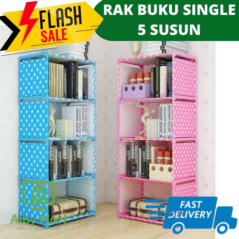 Rak Buku Baju Boneka Portable Serbaguna 5 SUSUN Mudah Rak Buku Baju Boneka Portable Serbaguna 5 SUSUN Mudah