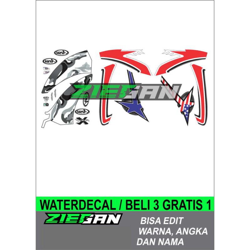 Waterdecal motif arai hayden laguna seca