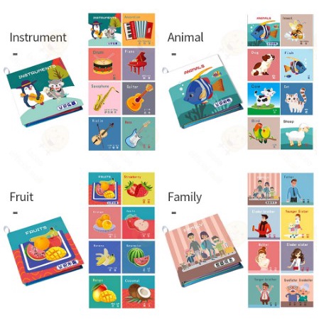 Buku Kain | Softbook | Buku Mainan Bayi | Buku Bantal Bayi | Mainan Edukasi Anak