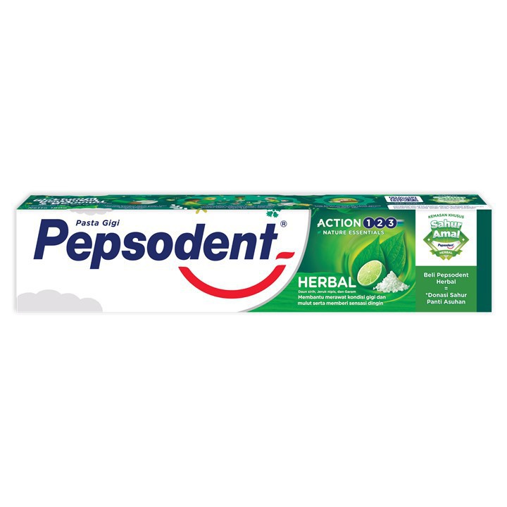 Pepsodent Odol Action 123 Herbal 190gr