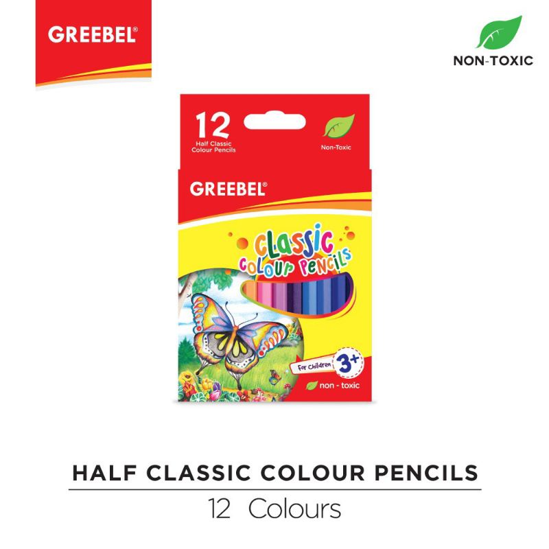 Pensil Warna Greebel 12 pendek