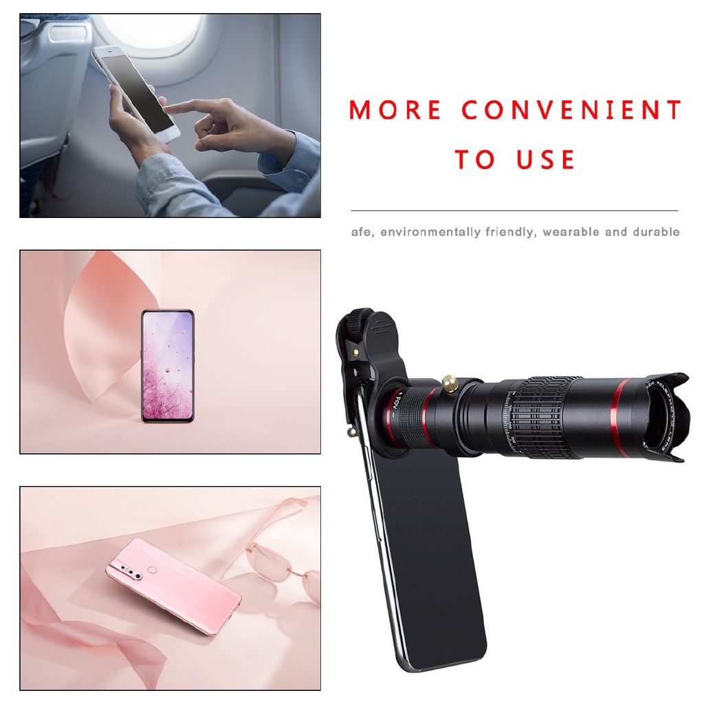 22x Zoom 4k Mobile Phone Telescope Lens Telephoto External With Tripod Bag  Kit for sale online | eBay