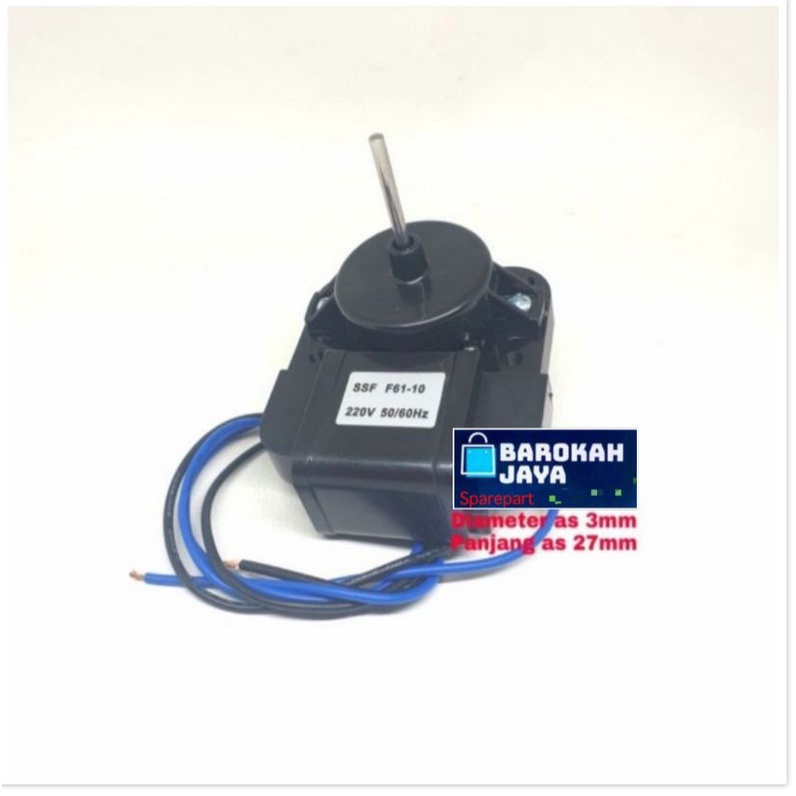 Fan Motor Kulkas F61-10 Model Polytron/Dinamo Fan Blower Sokes