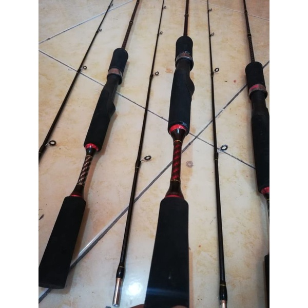 Sepaket Joran UL Ajiro Otori Fiber solid 2-6 180cm dan Reel atom