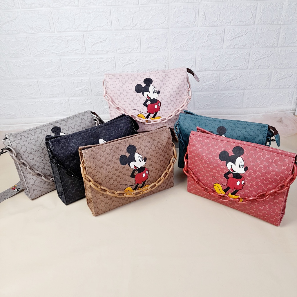 Tas Wanita Import Selempang Waistbag Premium Kulit Motif Miki Guci TAS107 TAS108 TAS109