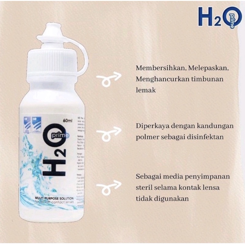 Cairan Softlens / Solution H2O Prime 60ml